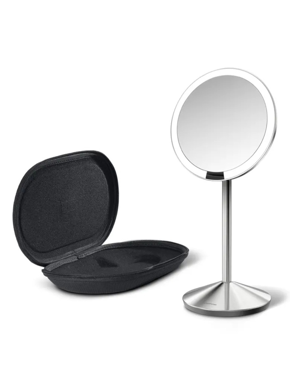 5" Mini 10x Magnification Sensor Lighted Mirror